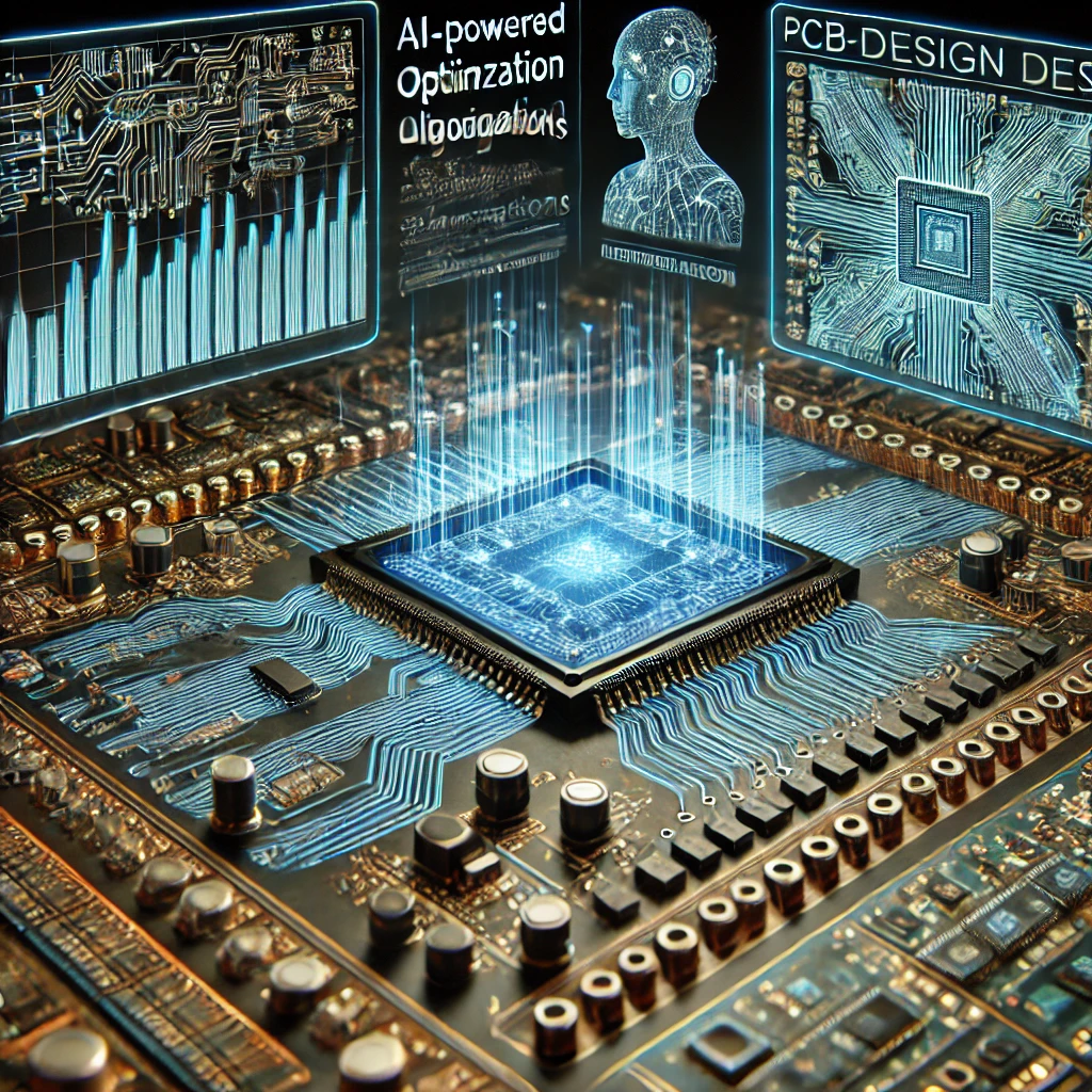 simulazione di design PCB con AI